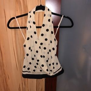 The limited halter top. Polka dot